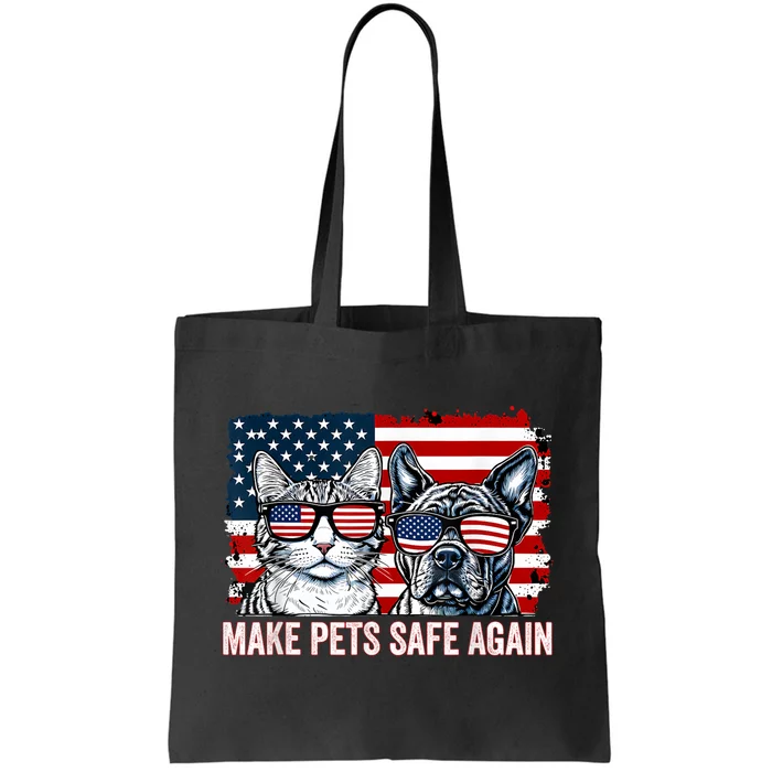 Make Pets Safe Again Trump Harris Debate Eating The Dogs Cat Gift Tote Bag