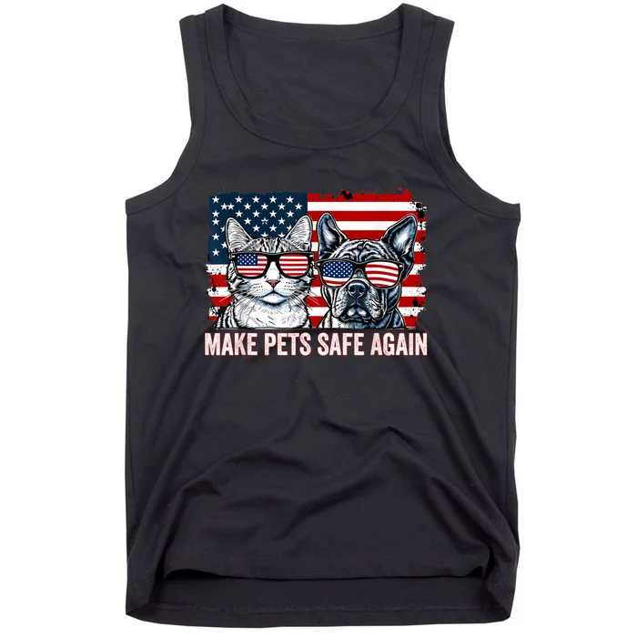 Make Pets Safe Again Trump Harris Debate Eating The Dogs Cat Gift Tank Top