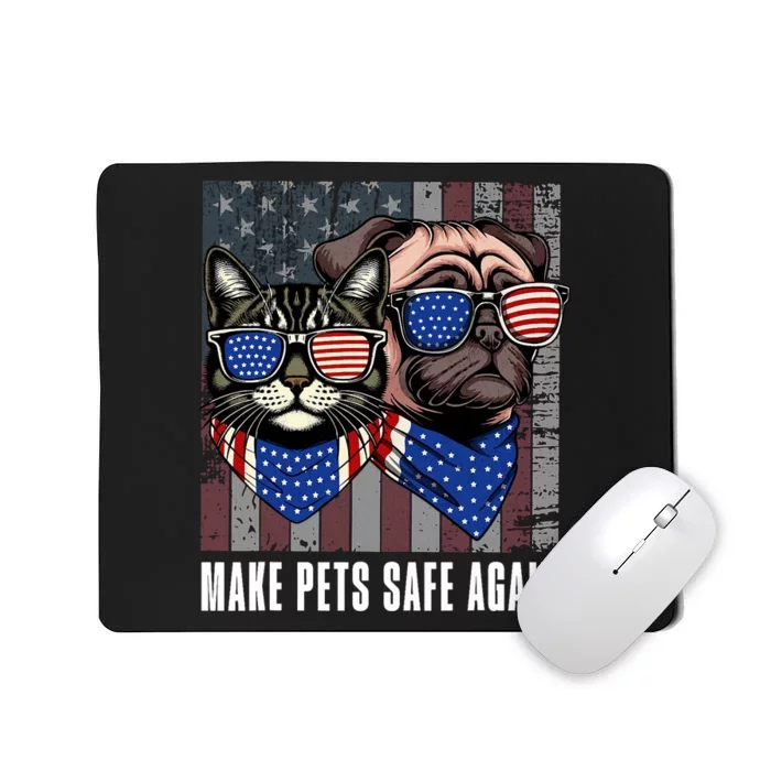 Make Pets Safe Again Trump Harris Debate Eating The Dogs Cat Mousepad