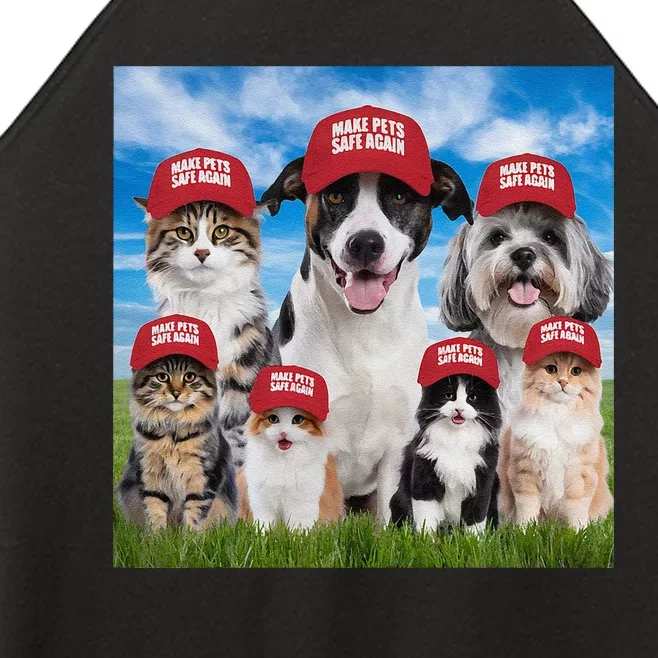 Make Pets Safe Again Democratic Republican Gift Women’s Perfect Tri Rocker Tank