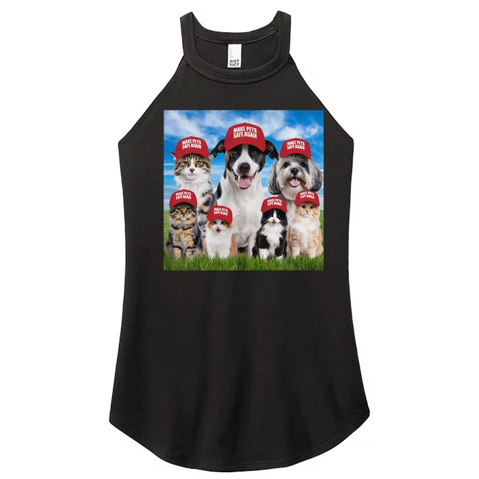 Make Pets Safe Again Democratic Republican Gift Women’s Perfect Tri Rocker Tank