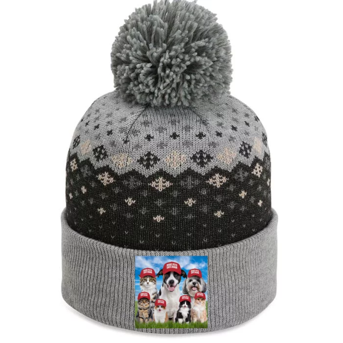 Make Pets Safe Again Democratic Republican The Baniff Cuffed Pom Beanie