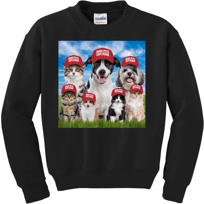 Make Pets Safe Again Democratic Republican Kids Sweatshirt