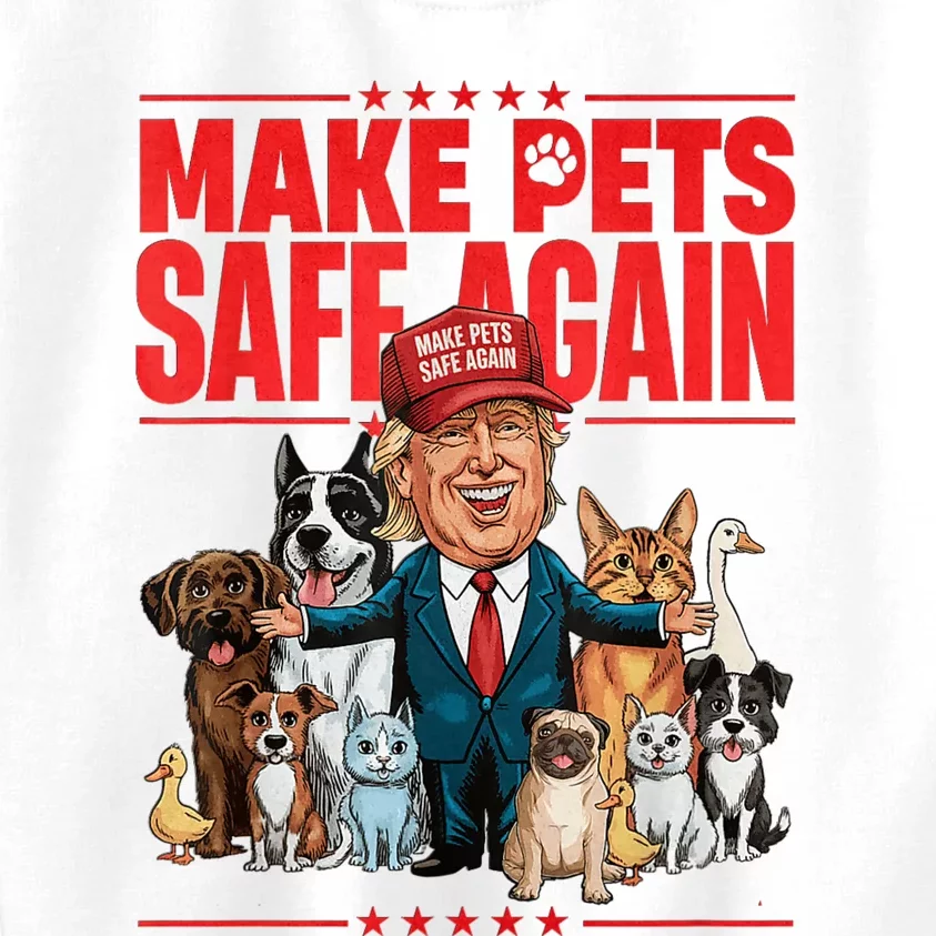 Make Pets Safe Again 2024 Save Our Pets Kids Sweatshirt