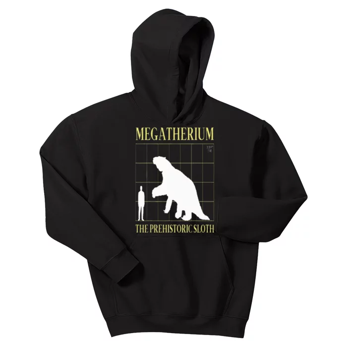 Megatherium Prehistoric Sloth Extinct Giant Ground Sloth Kids Hoodie