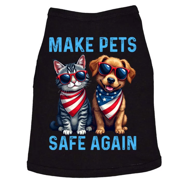 Make Pets Safe Again Funny Donald Trump They Are Eating The Dogs Doggie Tank