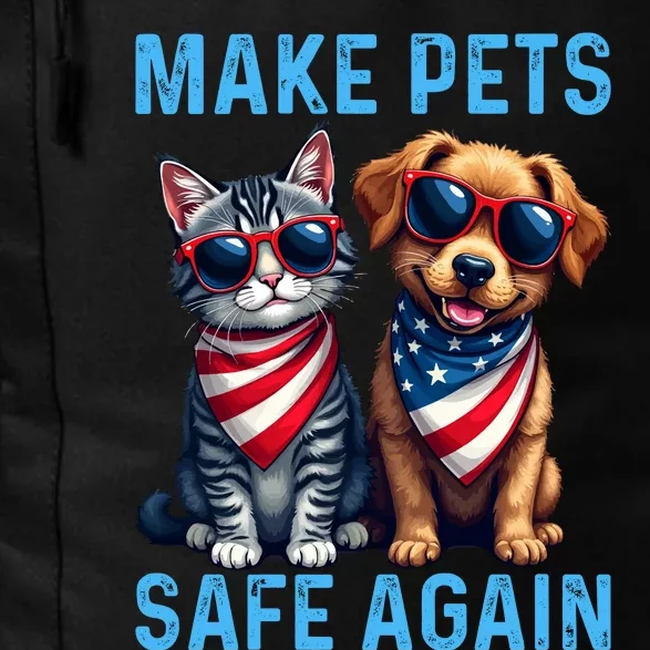 Make Pets Safe Again Funny Donald Trump They Are Eating The Dogs Daily Commute Backpack