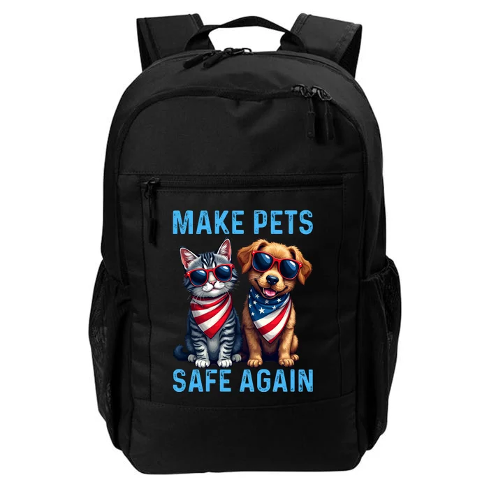 Make Pets Safe Again Funny Donald Trump They Are Eating The Dogs Daily Commute Backpack