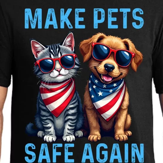 Make Pets Safe Again Funny Donald Trump They Are Eating The Dogs Pajama Set