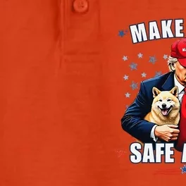 Make Pets Safe Again Funny Pro Trump 2024 Gift Dry Zone Grid Performance Polo