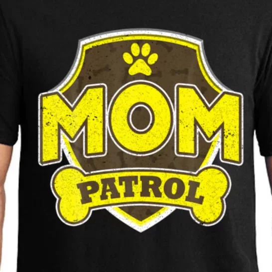 Mom Patrol Shirt Dog Mom Dad Funny Gift Birthday Party Pajama Set