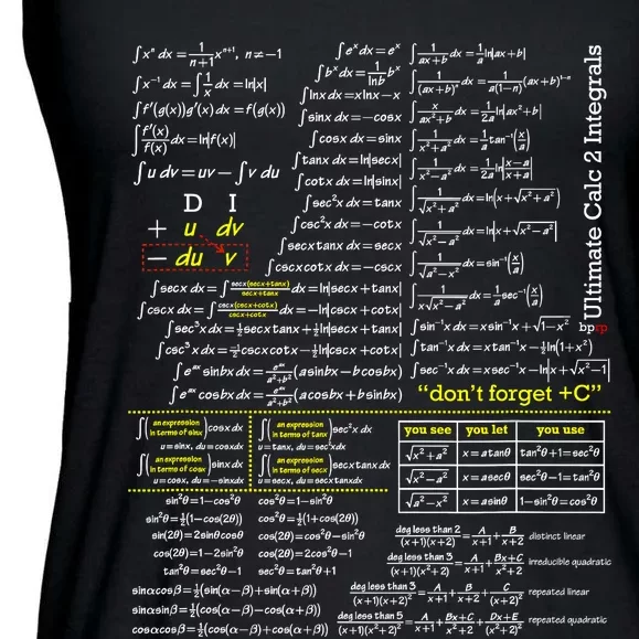 Mathematics Professor Student Ultimate Calculus 2 Integral Ladies Essential Flowy Tank