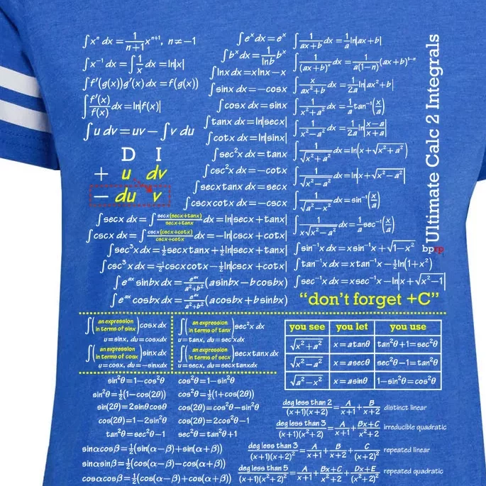 Mathematics Professor Student Ultimate Calculus 2 Integral Enza Ladies Jersey Football T-Shirt