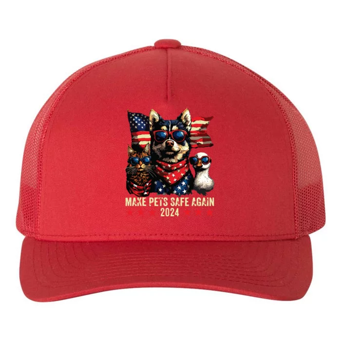 Make Pets Safe Again Trump 2024 Save Our Pets Yupoong Adult 5-Panel Trucker Hat