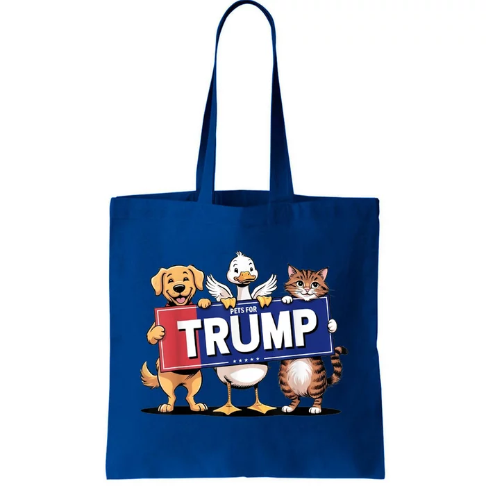 Make Pets Safe Again Cat Duck Dog Pets For Trump Gift Tote Bag