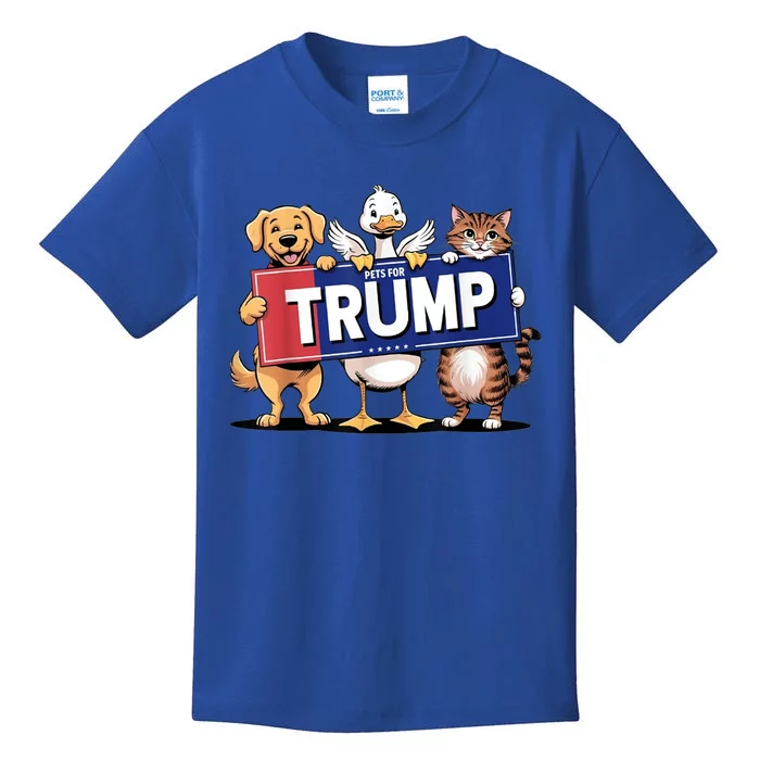 Make Pets Safe Again Cat Duck Dog Pets For Trump Gift Kids T-Shirt