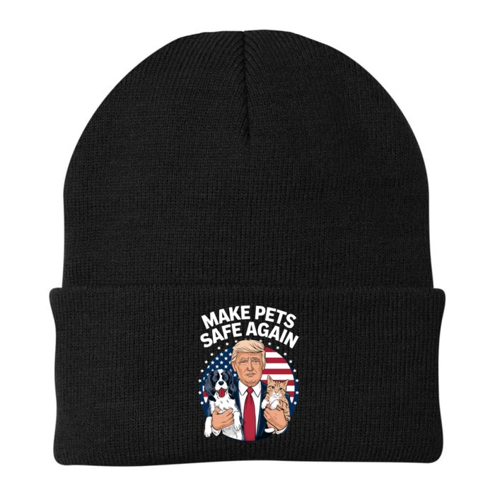 Make Pets Safe Again Trump 2024 Knit Cap Winter Beanie