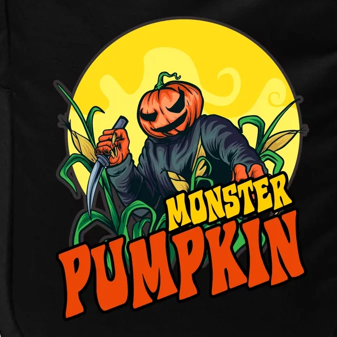 Monster Pumpkin Spooky Halloween Impact Tech Backpack