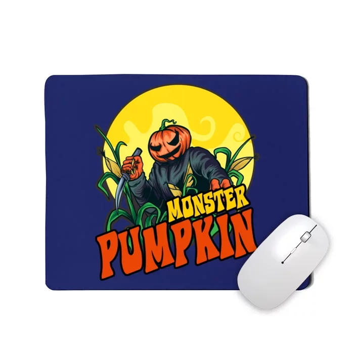 Monster Pumpkin Spooky Halloween Mousepad