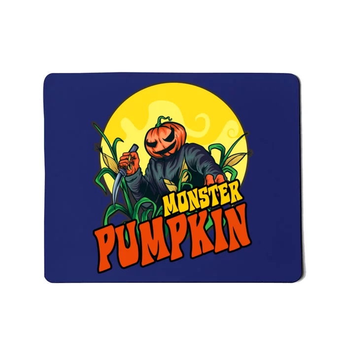 Monster Pumpkin Spooky Halloween Mousepad