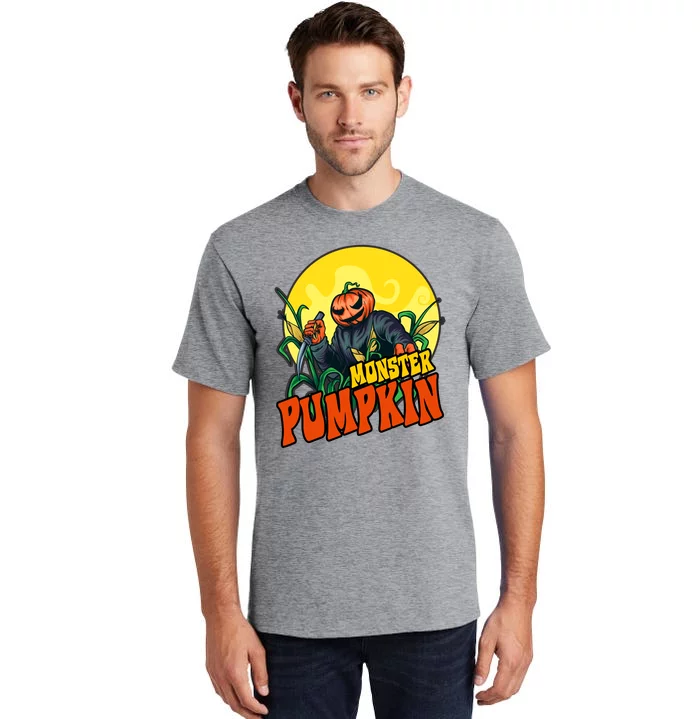 Monster Pumpkin Spooky Halloween Tall T-Shirt