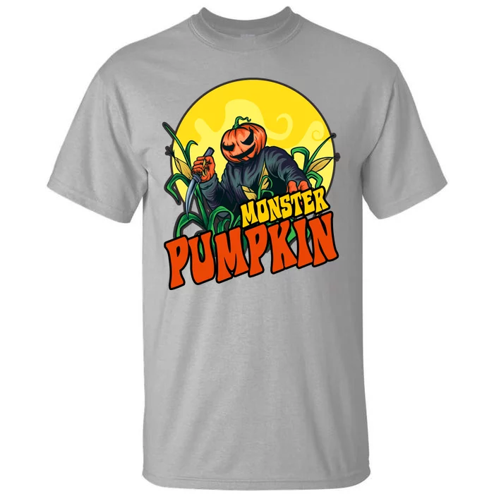 Monster Pumpkin Spooky Halloween Tall T-Shirt