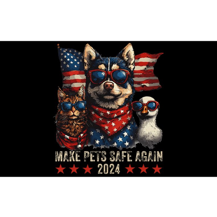 Make Pets Safe Again Trump 2024 Save Our Pets Bumper Sticker