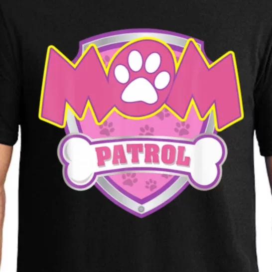 Mom Patrol Shirt Dog Mom Dad Funny Gift Birthday Party Pajama Set