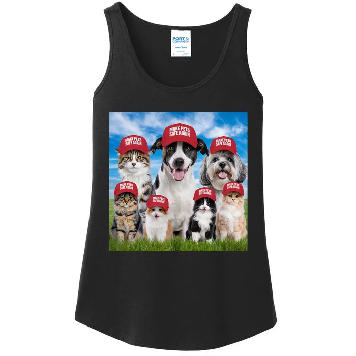 Make Pets Safe Again Democratic Republican Ladies Essential Tank