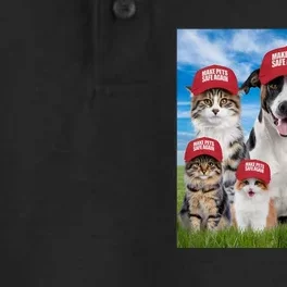 Make Pets Safe Again Democratic Republican Dry Zone Grid Performance Polo