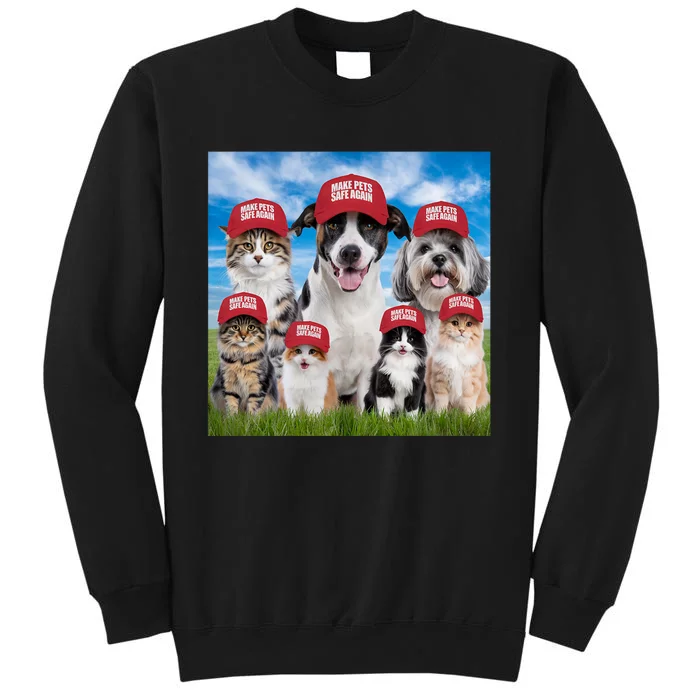 Make Pets Safe Again Democratic Republican Tall Sweatshirt