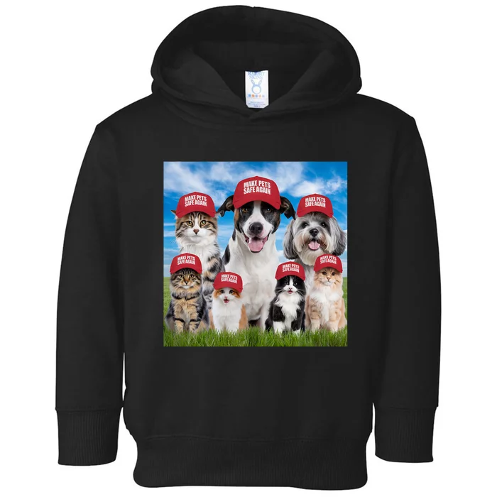 Make Pets Safe Again Democratic Republican Toddler Hoodie