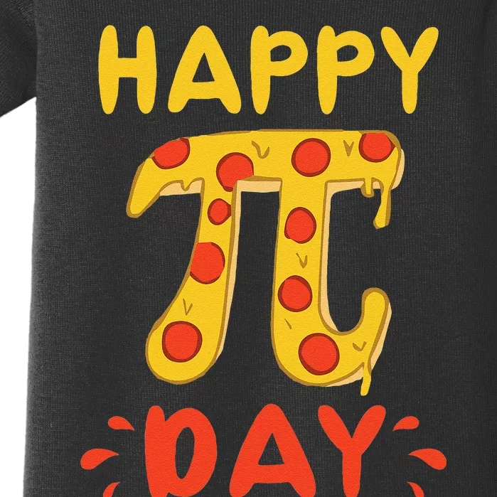 Mathematics Pi Symbol Happy Pi Day Pizza Baby Bodysuit