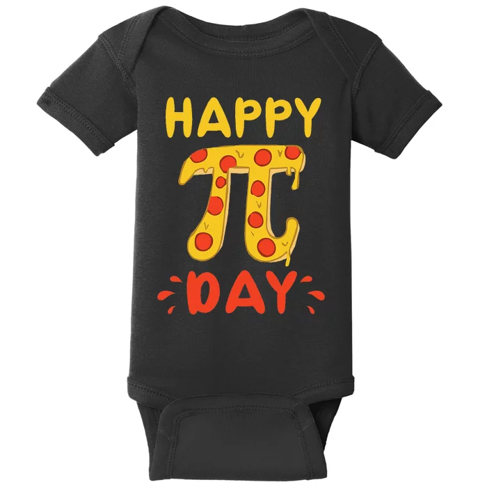 Mathematics Pi Symbol Happy Pi Day Pizza Baby Bodysuit