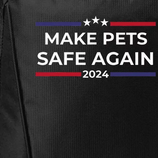 Make Pets Safe Again – Funny Pet Safety Awareness City Backpack