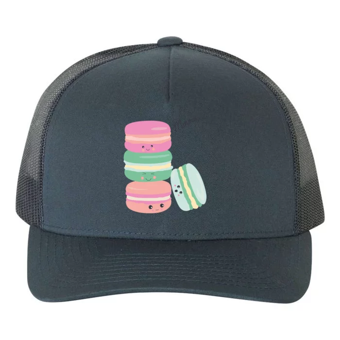 Macarons Paris Souvenir Cookie Kawaii French Mom Cute Gift Yupoong Adult 5-Panel Trucker Hat