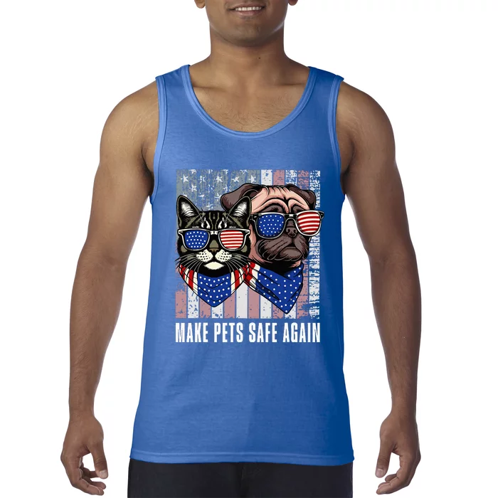 Make Pets Safe Again Trump Harris Debate Eating The Dogs Cat Tank Top