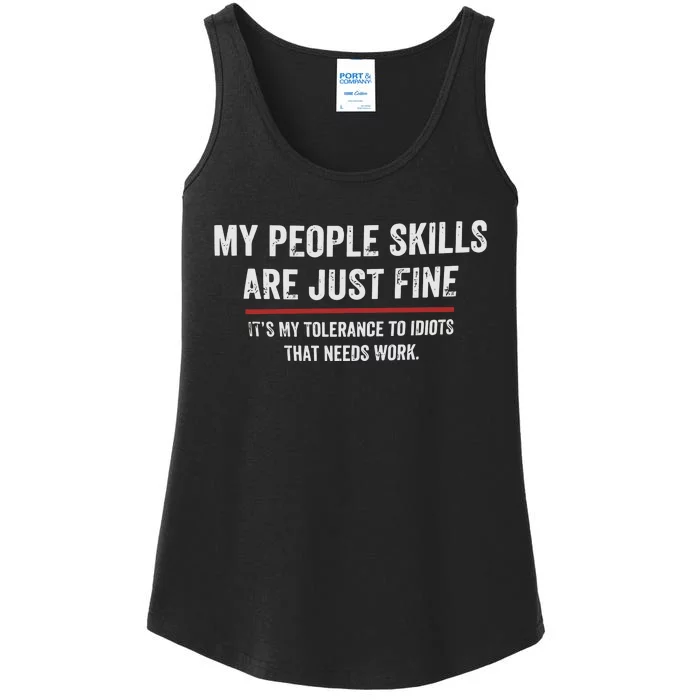 My People Skills Are Fine Cool Ladies Essential Tank