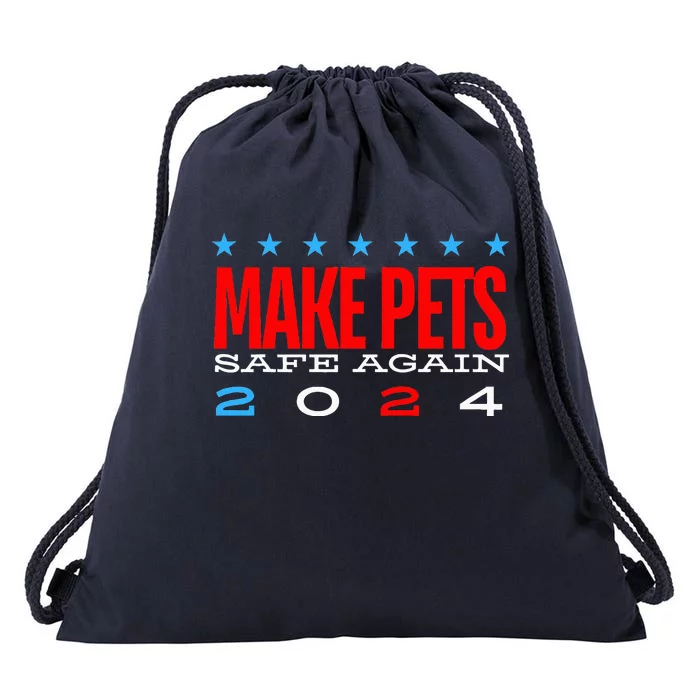 Make Pets Safe Again Debate Election 2024 Donald Trump Drawstring Bag