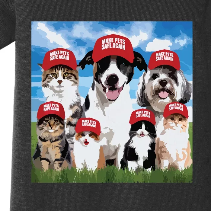 Make Pets Safe Again Democratic Republican Baby Bodysuit