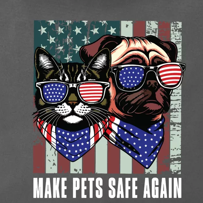 Make Pets Safe Again Trump Harris Debate Eating The Dogs Cat Zip Tote Bag