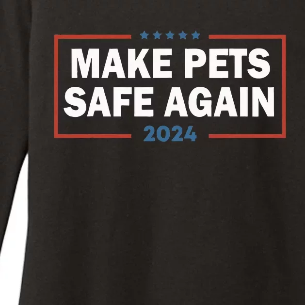 Make Pets Safe Again Trump Harris Debate Eating The Dogs Cat Womens CVC Long Sleeve Shirt