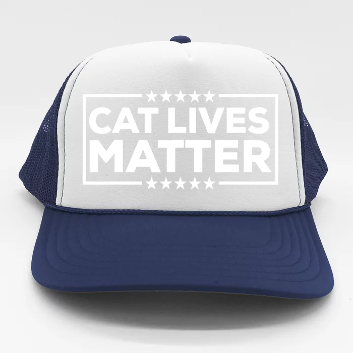 Make Pets Safe Again Donald Trump 2024 Cats Cat Lives Matter Trump Gift Trucker Hat