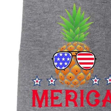 Merica Pineapple Shade Stars And Stripes Funny 4th Of July USA Doggie 3-End Fleece Hoodie