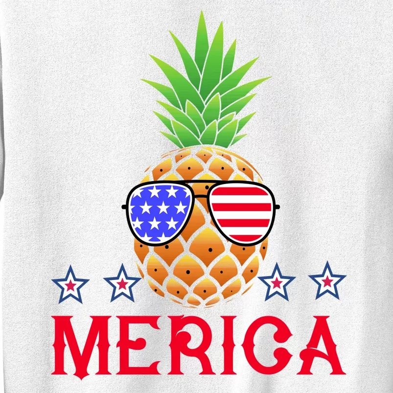 Merica Pineapple Shade Stars And Stripes Funny 4th Of July USA Sweatshirt