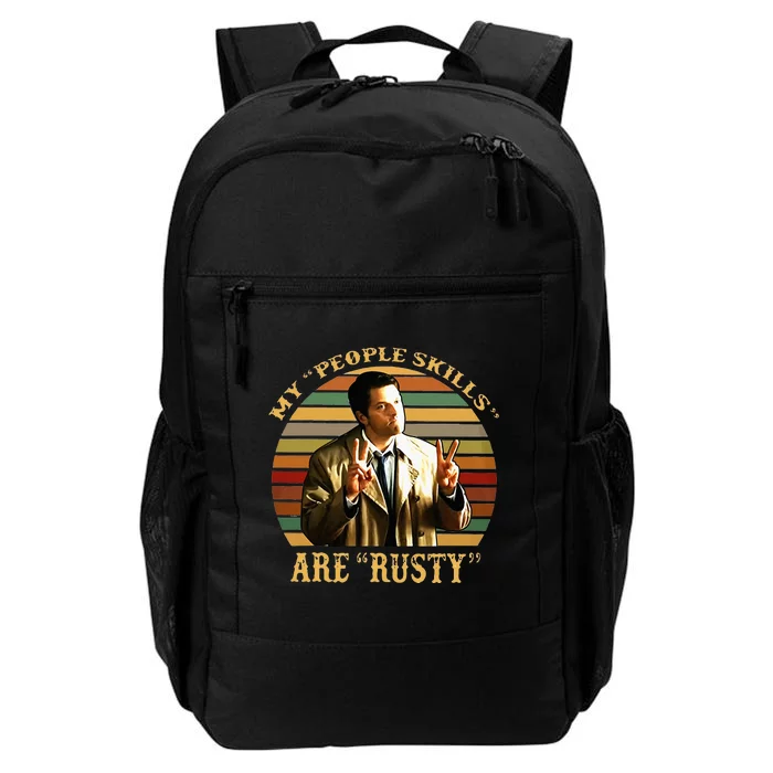 My People Skills Are Rusty Vintage Daily Commute Backpack