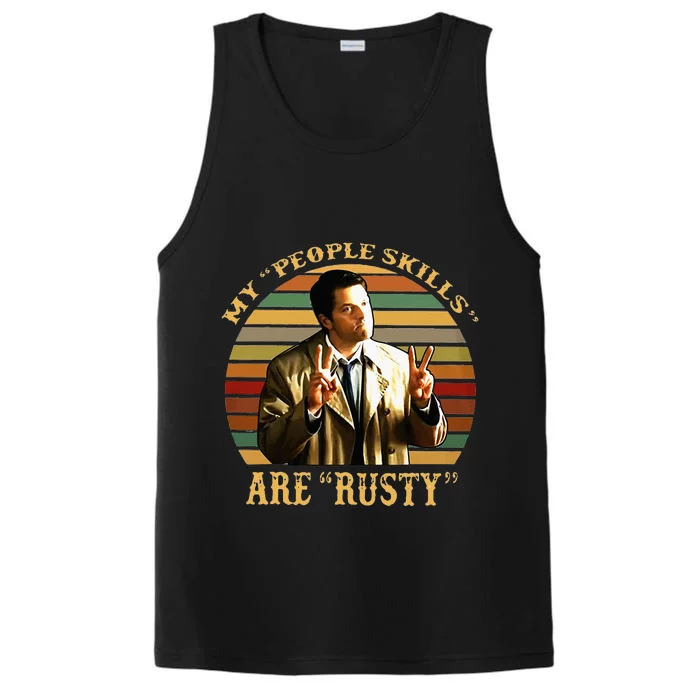 My People Skills Are Rusty Vintage Performance Tank