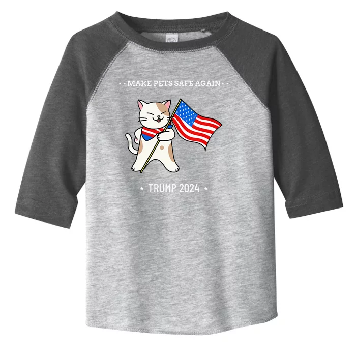 Make Pets Safe Again Patriotic Cat Toddler Fine Jersey T-Shirt