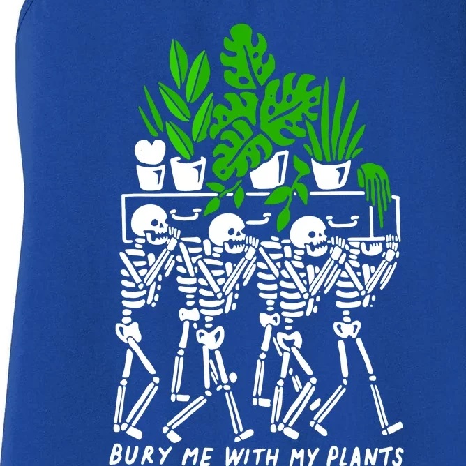 My Plants Skeleton Women's Racerback Tank