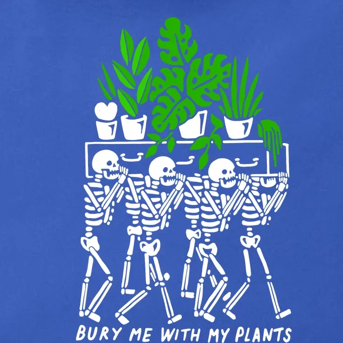 My Plants Skeleton Zip Tote Bag